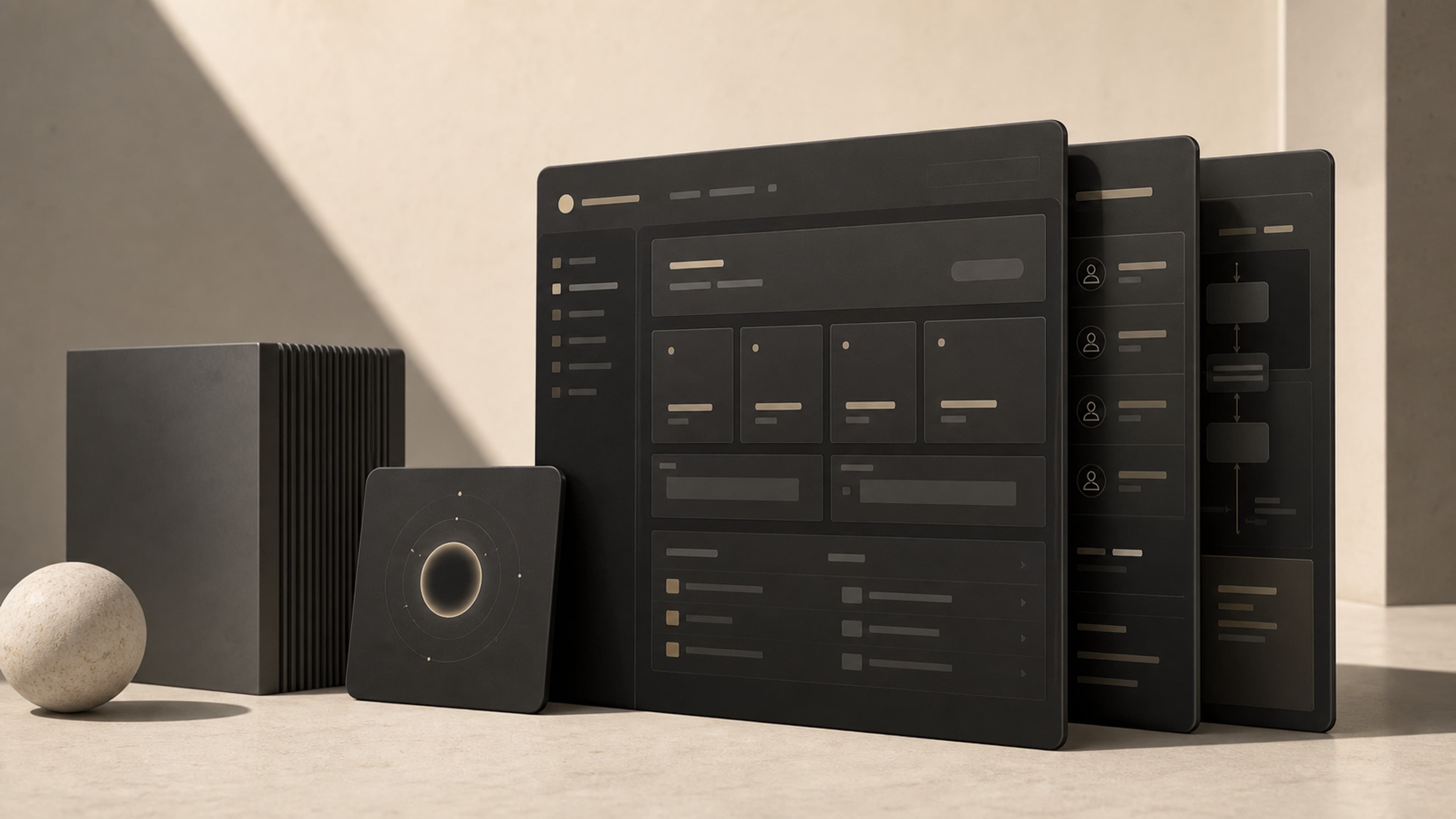 Abstract on-demand software platform visual
